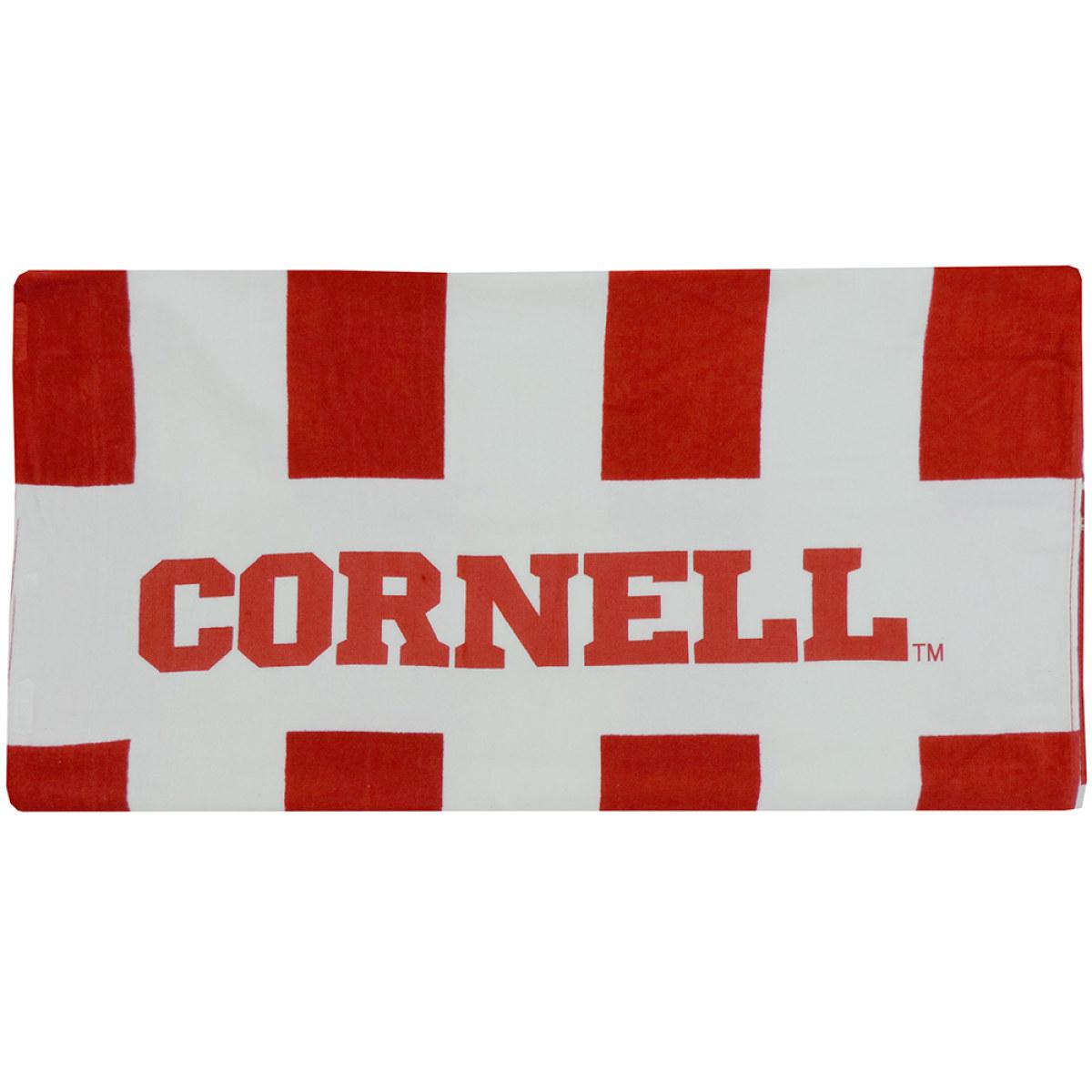 Stripe Red White Cotton Beach Towel