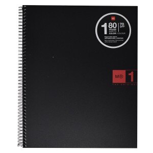 Miquelrius Polypropylene Notebook, 1 Subject, Red
