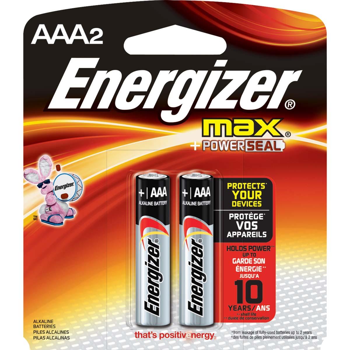 2pk AAA Energizer Max Battery E92BP