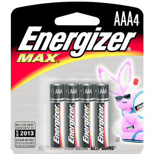 4pk AAA Energizer Max Battery E92BP