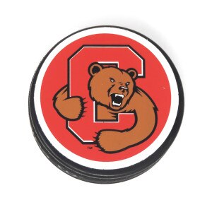 Cornell Bear Through C Hockey Puck