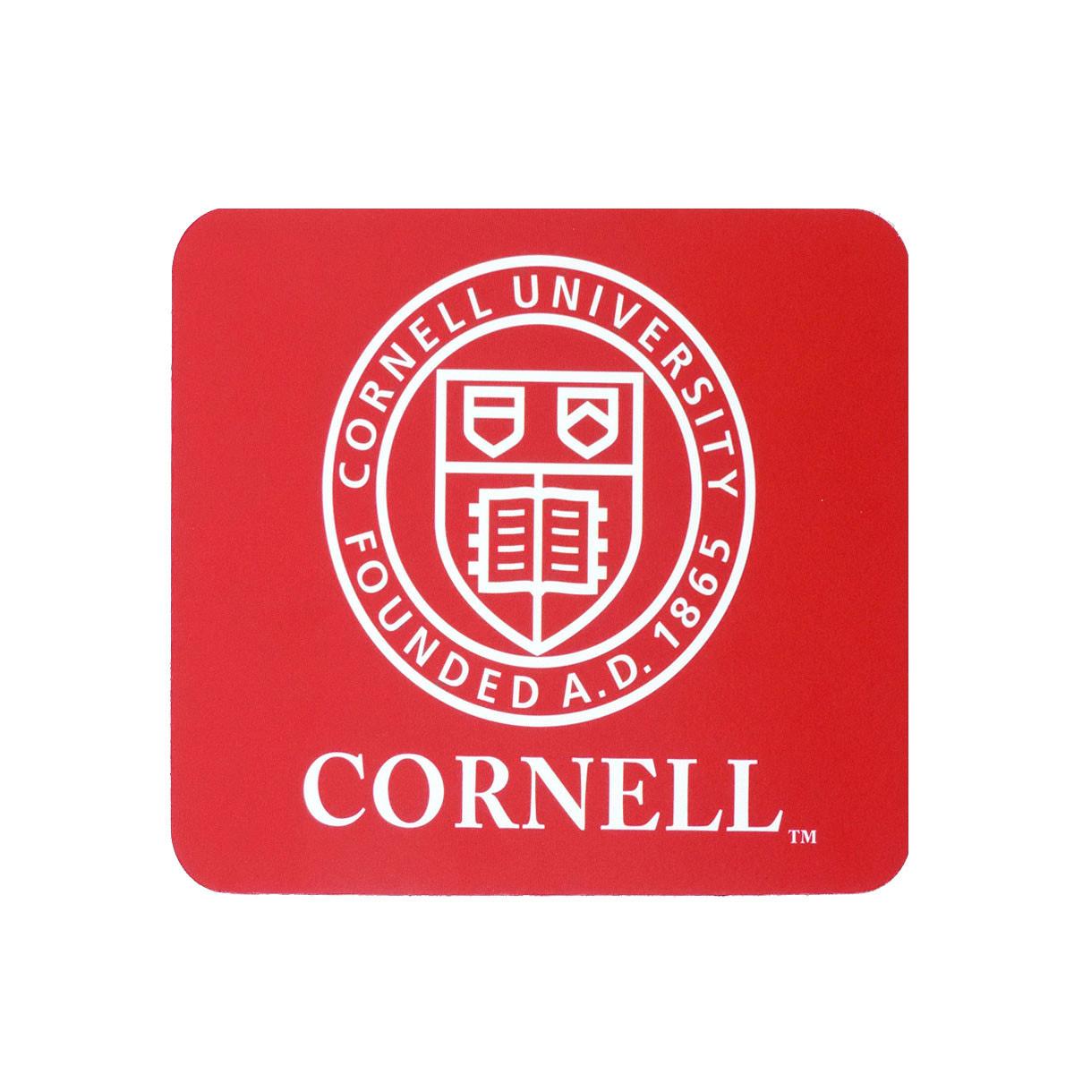 Seal With Cornell Mouse Pad - Red