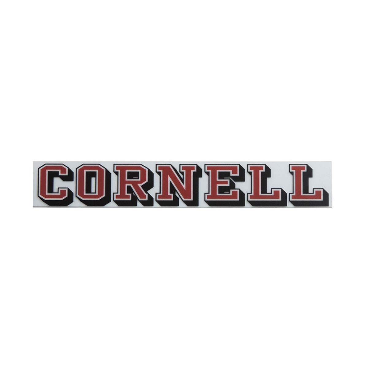 Cornell 3D Red Black White Decal