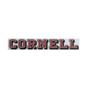 Cornell 3D Red Black White Decal