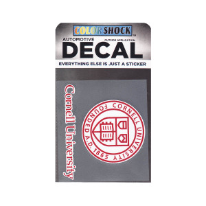 Seal over Cornell University Decal