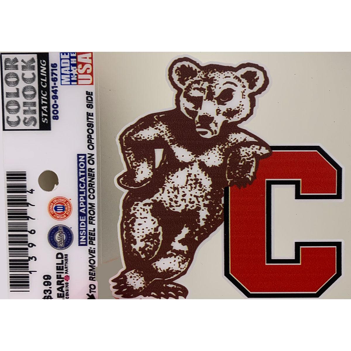 Bear On C Inside Static Decal