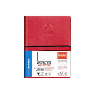 Cornell Journal Italian Leather - Red