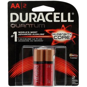 2pk AA Quantum Alkaline Battery Duracell QU1500B2Z