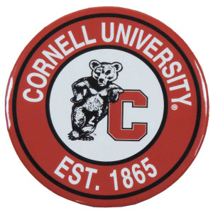 Cornell Bear on C Round Magnet