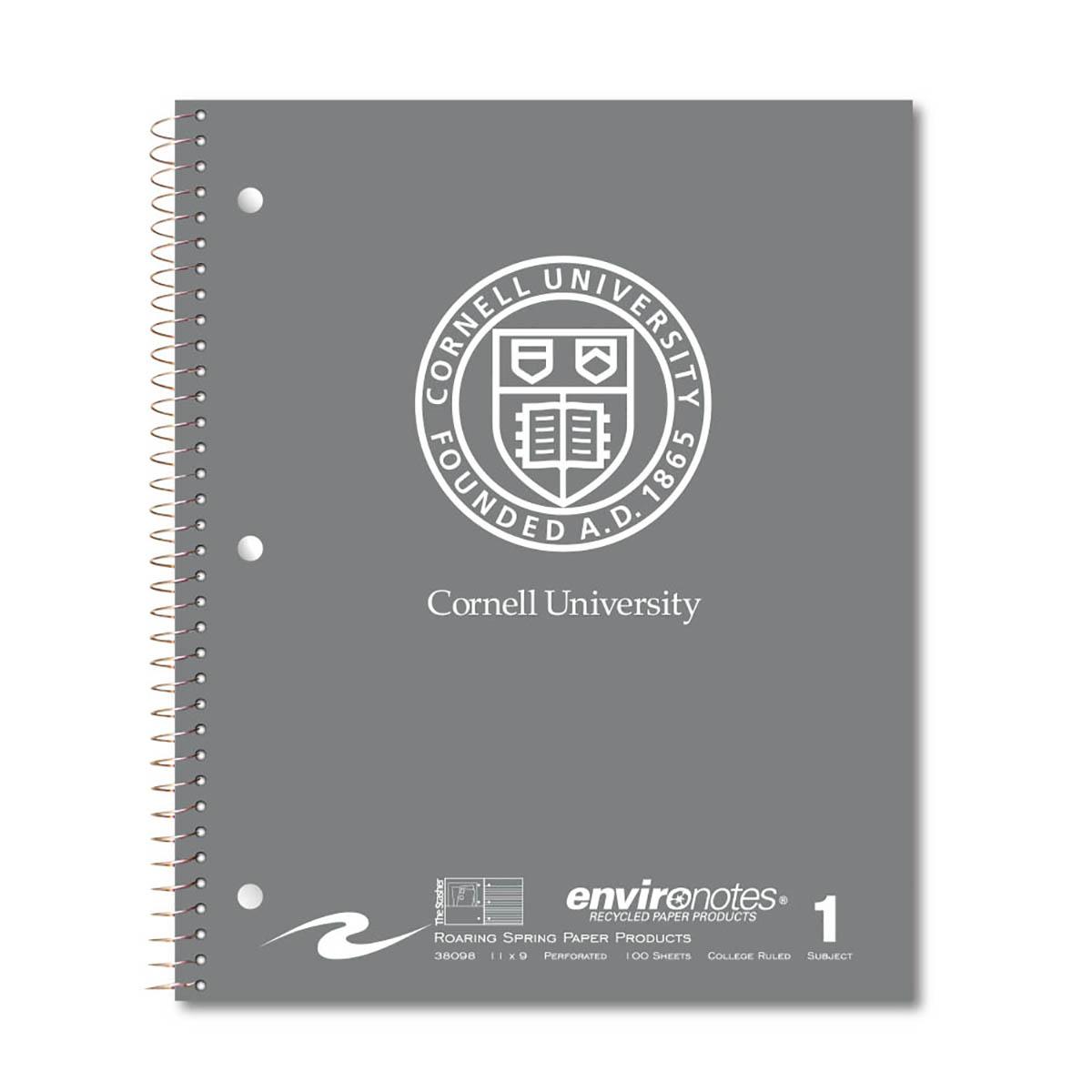 Cornell Spiral 1 Subject Notebook