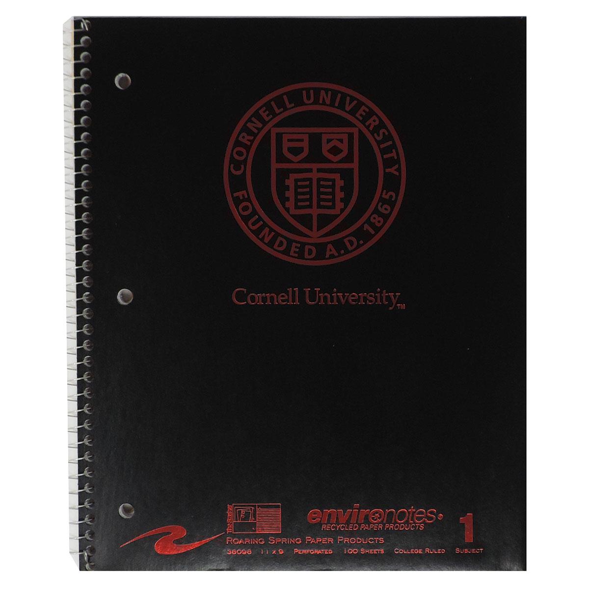 Cornell Spiral 1 Subject Notebook