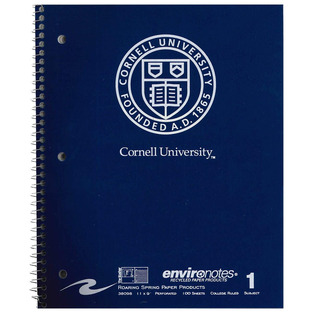 Cornell Spiral 1 Subject Notebook