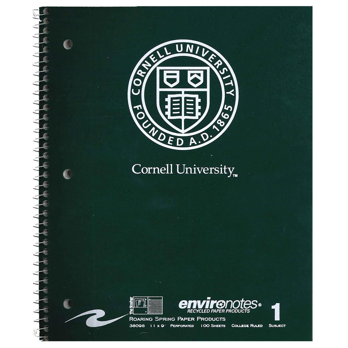 Cornell Spiral 1 Subject Notebook