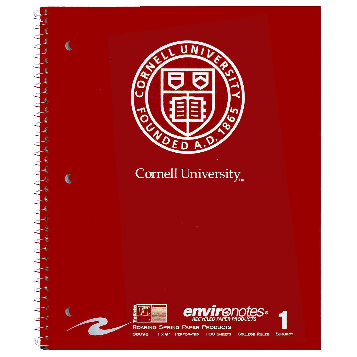 Cornell Spiral 1 Subject Notebook