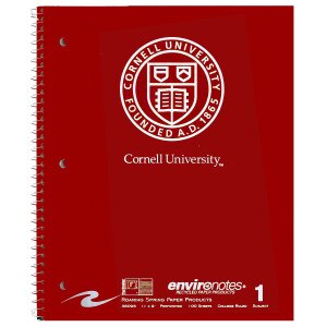 Cornell Spiral 1 Subject Notebook