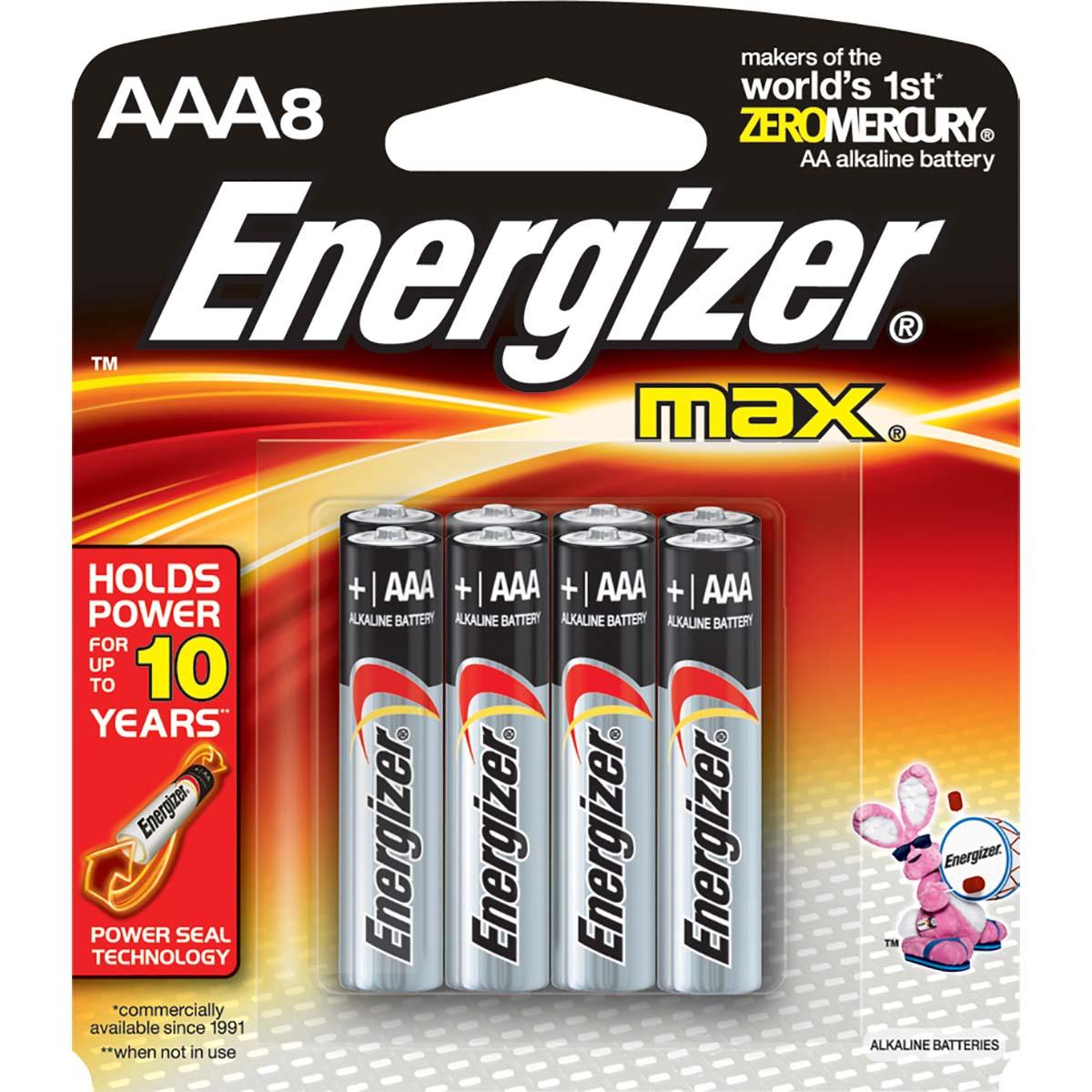 8pk AAA Energizer Max Battery E92MP