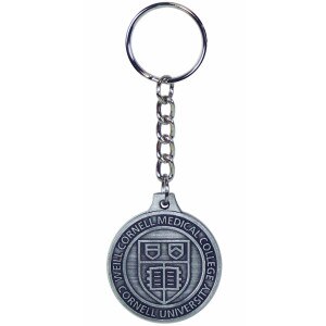 Weill Cornell Medicine Key Ring Emblem - Antique Pewter