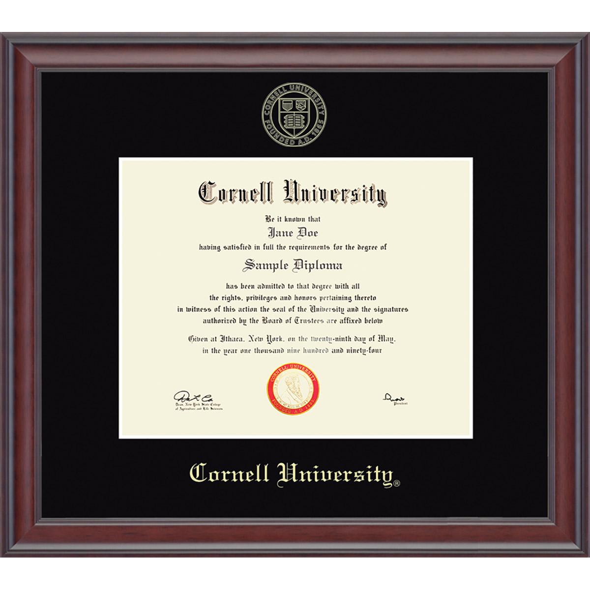 Cornell University Embossed Diploma