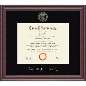 Cornell University Embossed Diploma Frame