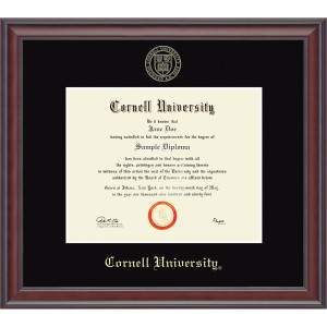 Cornell University Embossed Diploma Frame