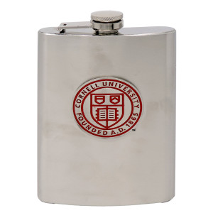 Flask 8oz Cornell Seal