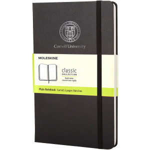Cornell Moleskine Large Hard Black Plain Notebook
