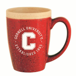 Red Cornell University Block C Est 1865 Cafe Mug
