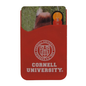 Cornell Seal Over Cornell University Cell Phone Red Pocket