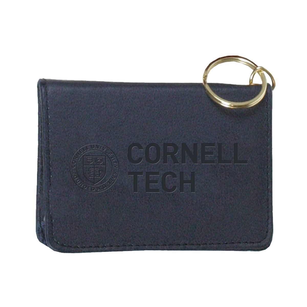 Black Cornell Tech Leather IDHolder