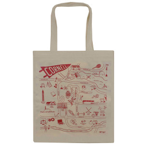 Map Tote - Cornell On Natural