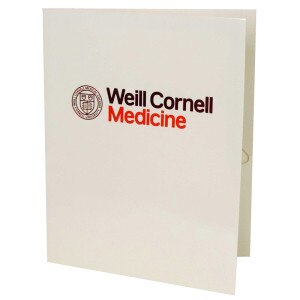 Weill Cornell Medicine Two Pocket Folder - White