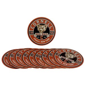 Cornell Bear Big Red Ithaca NY 10 Pack Coaster Set