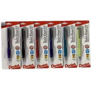 Twist-Erase Mechanical Pencils, 0.7mm, Assorted Barrels