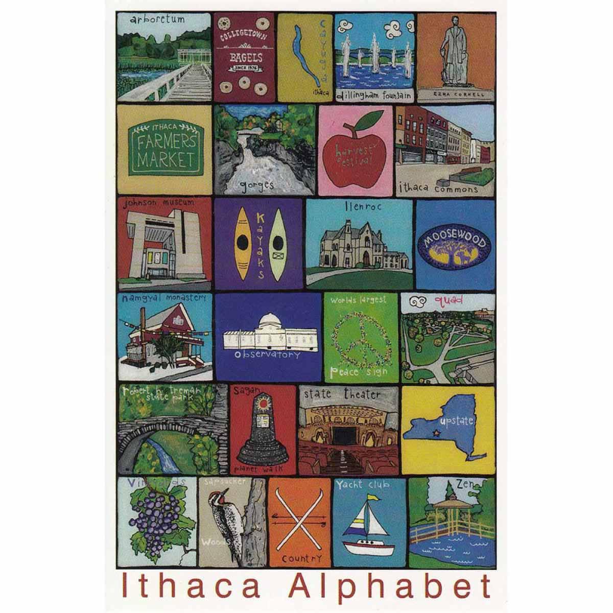 Ithaca Alphabet Notecards Four Pack