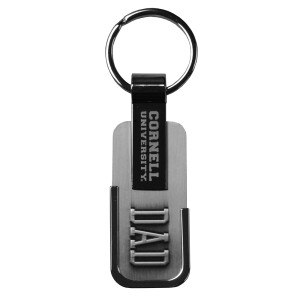 Metal Cornell University Dad Key Ring