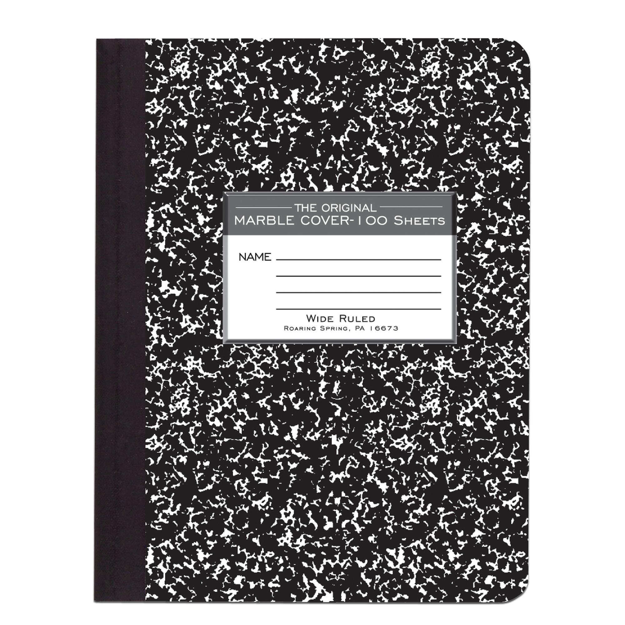 Composition Book- Black Marble