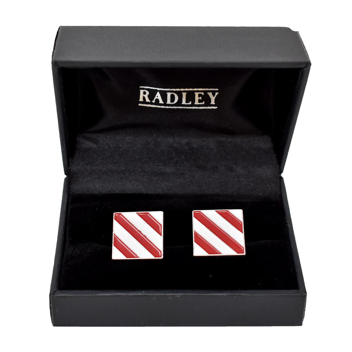 Red & White Striped Silver Plated C