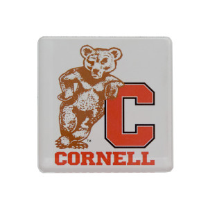 Bear On C Cornell Square Magnet
