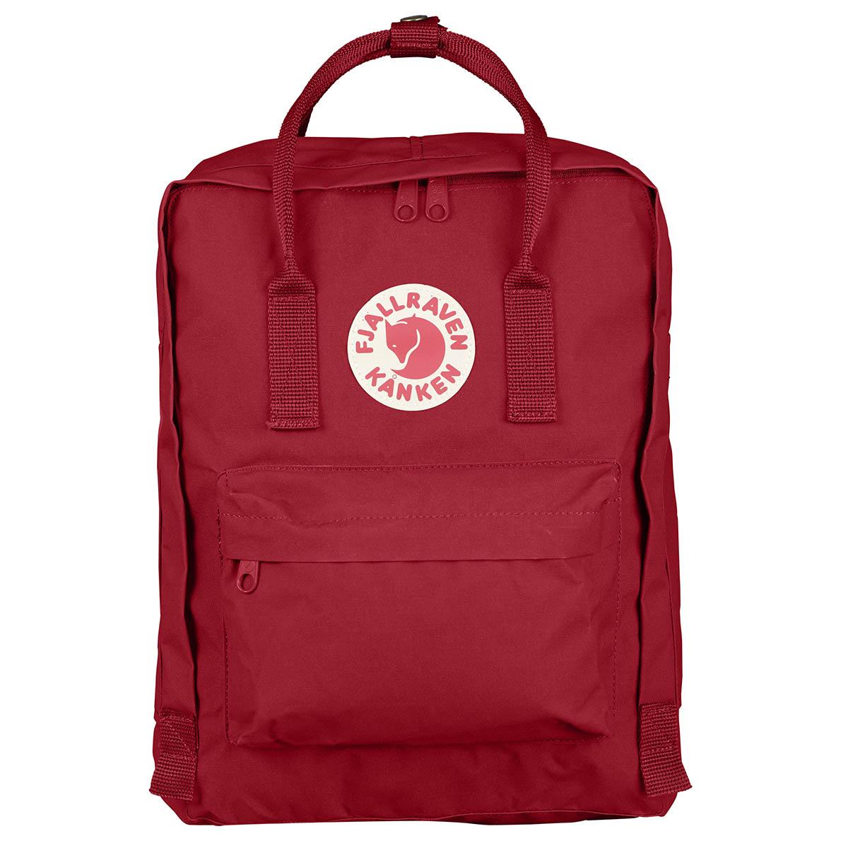 kanken red backpack
