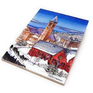 Trivet Tile Lake Effect Scene