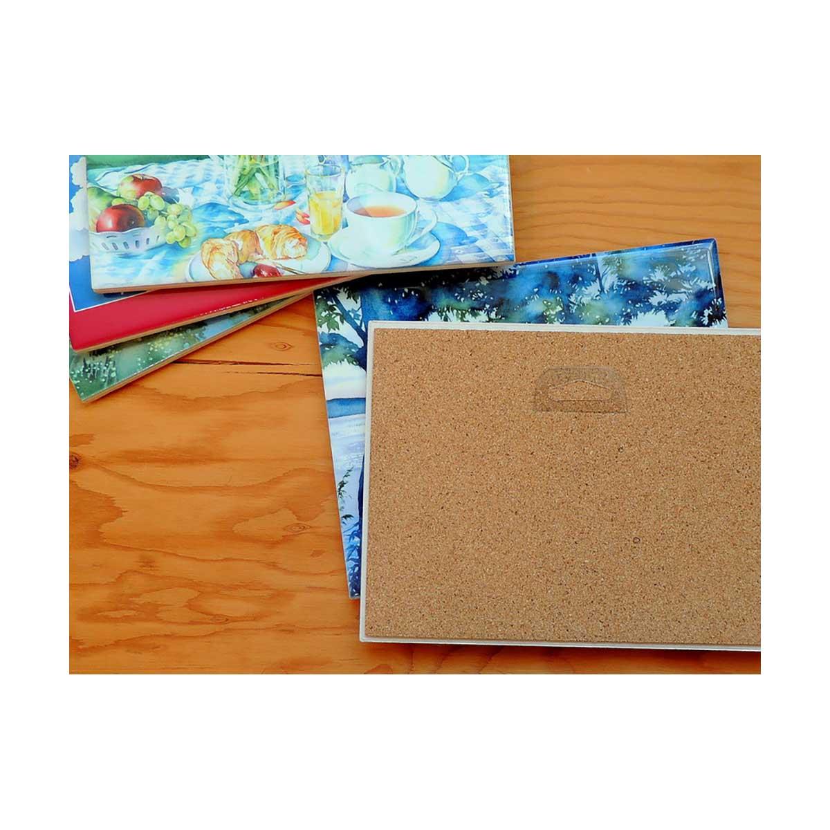 Trivet Tile Lake Effect Scene