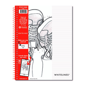 Whitelines Wirebound Notebook