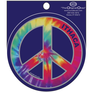 Ithaca Tie Dye Peace Decal | Gifts