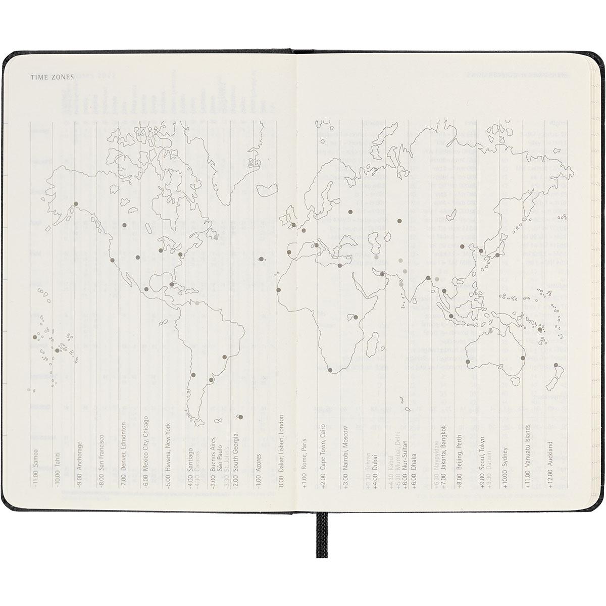 Moleskine Black Pocket 18 Month Wee