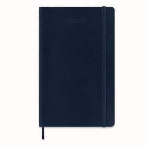 Moleskine Classic 18 Month Weekly Planner, Soft Cover, Blue, Large