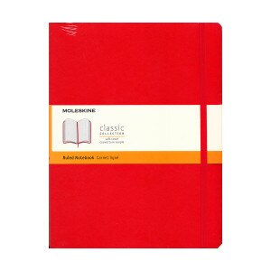 Moleskine Classic Soft Cover Notebook, Red, XL with Ruled pages