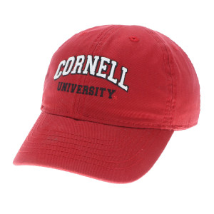 Toddler Cap Red Arched Cornell Univ