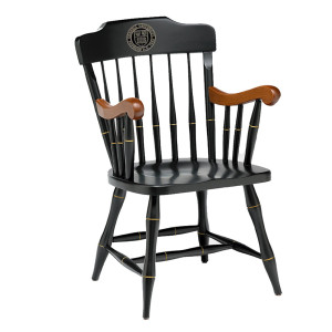Captain's Chair - Black with Cherry