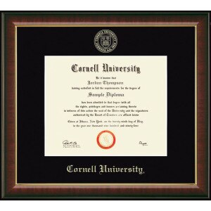 Custom School Embossed in Murano Diploma Frame