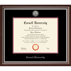 Custom School Engraved Medallion in Devonshire Diploma Frame